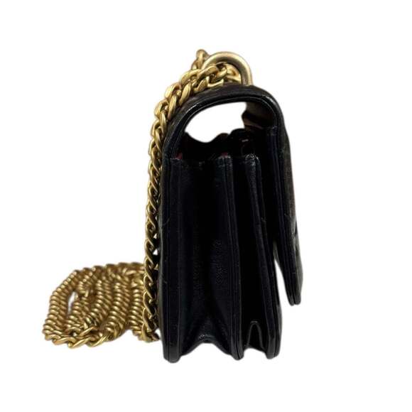 CHANEL Authentic Black Lambskin Leather Wallet - Picture 4 of 16